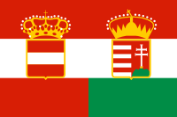 Austro-ugarska civilna zastava od 1869 - 1918/ vremenskalinija.me